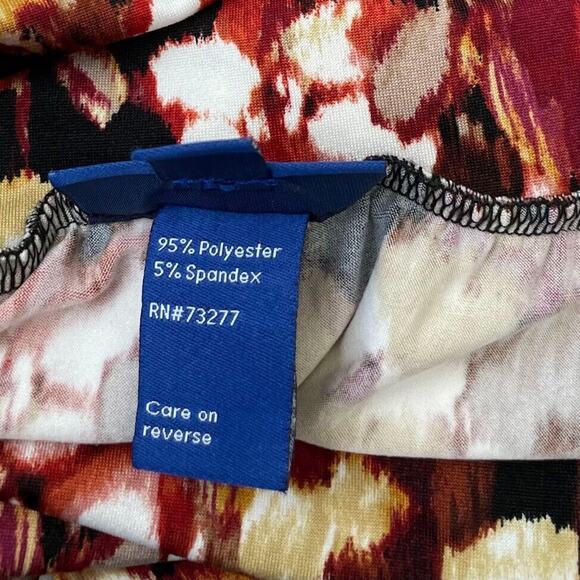 Apt 9 Size Medium Dark Floral Artsy Asymmetrical Knit Skirt Earthy Whimsigoth - Picture 9 of 10